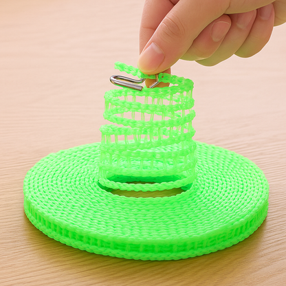 Hook & Hang Windproof Rope Kit 🪝🌬️– Nylon Lines for All-Weather Drying 🌞🏕️ | Buy 1 Get 1 FREE! 🎁