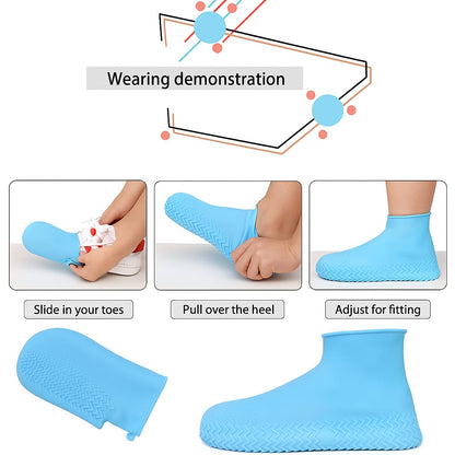 DryWalk Defender 👣💧 – Anti-Skid Silicone Shoe Cover for Rain, Mud & Snow
